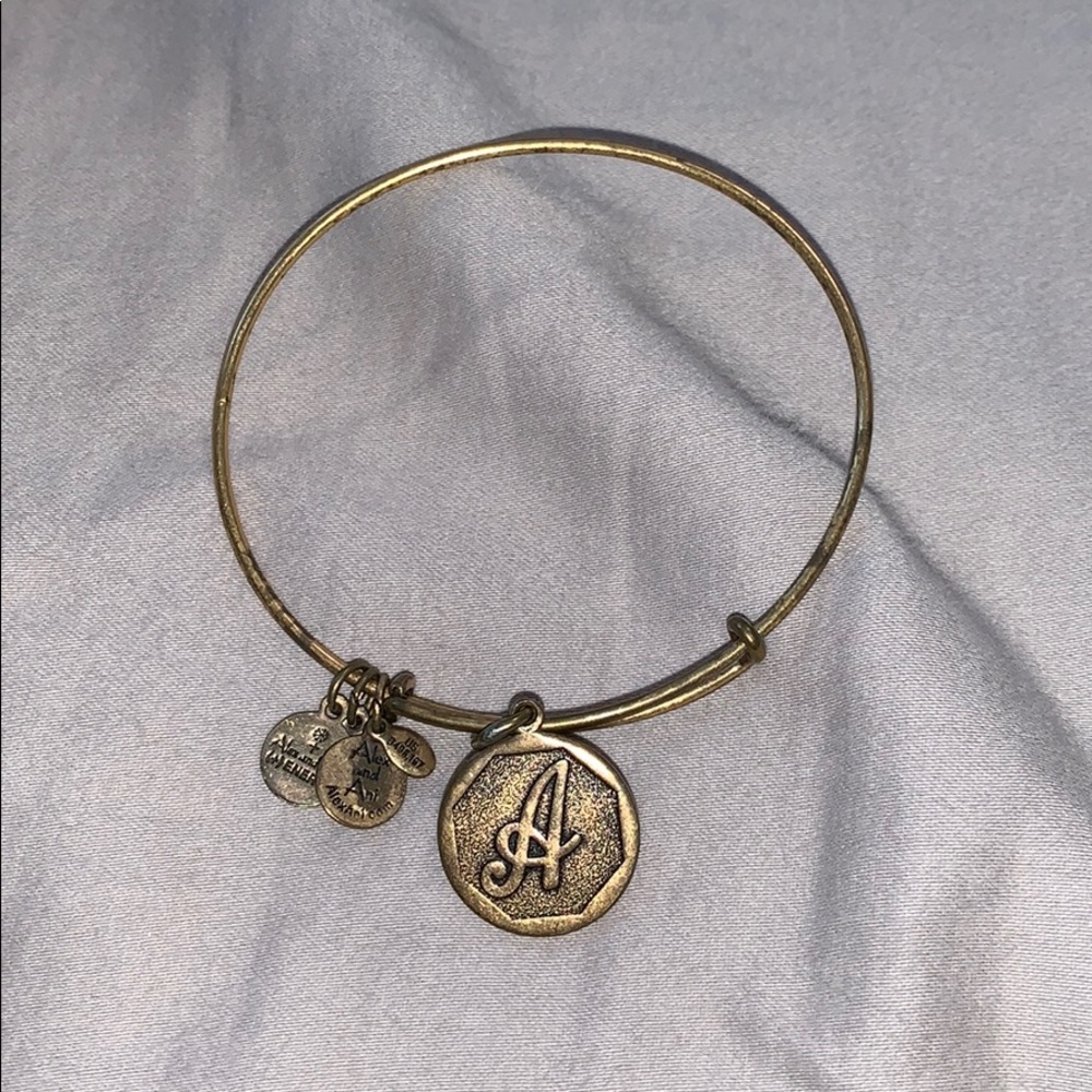 Gold “A” Alex and Ani bracelet